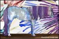 Horse Color:Watercolor White Spotted Liver Red Dun Sabino Rabicano Brindle