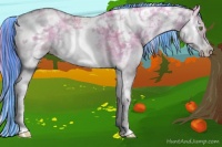 Horse Color:Painted Watercolor Brown Ice Pearl Onyx Sabino Rabicano Brindle 