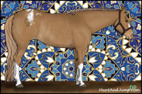 Horse Color:Chocolate Palomino Varnish Rabicano