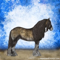 Horse Color:Smoky Blue Onyx Ice Sabino 