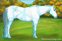 Horse Color:Thunderstruck White Spotted Black Ice 