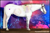 Horse Color:Nacre White Spotted Buckskin Pearl Splash 