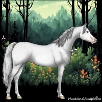 Horse Color:Silver Amber Champagne Chinchilla Frame 