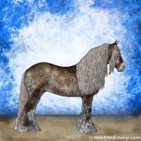 Horse Color:Silver Bay Ice Onyx Sabino 