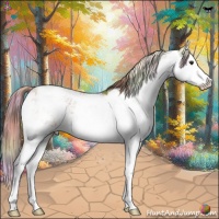 Horse Color:Nacre Chestnut Sabino Splash Varnish 