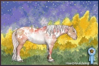 Horse Color:White Spotted Silver Sable Champagne Ice 