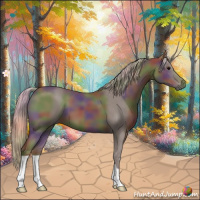 Horse Color:Nacre Silver Black 