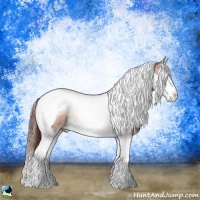 Horse Color:Brown Ice Pearl Onyx Splash Tobiano Rabicano