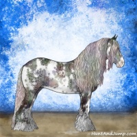 Horse Color:Nacre White Spotted Silver Brown Chinchilla Ice Sabino 