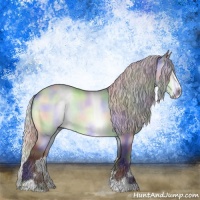 Horse Color:Nacre Silver Bay Chinchilla Sabino Rabicano 