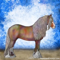 Horse Color:Nacre Silver Brown Chinchilla Sabino Rabicano