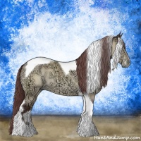Horse Color:Chocolate Buckskin Chinchilla Ice Tobiano