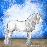Horse Color:Silver Brown Chinchilla Sabino