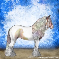 Horse Color:Nacre Chocolate Buckskin Onyx Tobiano 