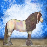 Horse Color:Nacre Chocolate Buckskin Chinchilla Sabino 