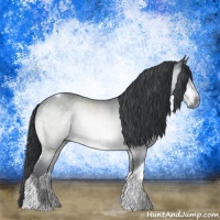 Horse Color:Brown Chinchilla Tobiano 