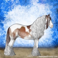 Horse Color:Chocolate Brown Splash Tobiano 