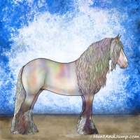 Horse Color:Nacre Chocolate Silver Bay Chinchilla Sabino 