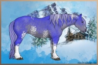 Horse Color:Watercolor White Spotted Liver Chestnut 