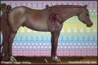 Horse Color:Chocolate Black Chinchilla  and Chocolate Black Chinchilla 