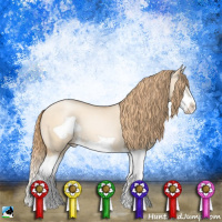 Horse Color:Gold Champagne Pearl Dun Splash Frame 
