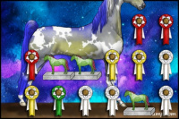 Horse Color:Watercolor White Spotted Bay 