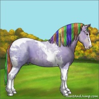 Horse Color:Painted Watercolor Chestnut Ice Sabino Tobiano