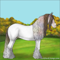 Horse Color:Nacre Bay Ice Splash Tobiano Near Fewspot Rabicano 