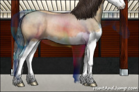 Horse Color:Sable Cream Champagne Roan Splash Rabicano