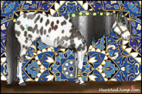 Horse Color:Liver Chestnut Sabino Near Leopard 