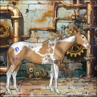 Horse Color:Chestnut Splash Tobiano