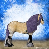 Horse Color:Watercolor Bay Ice Roan Splash 