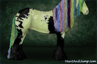 Horse Color:Painted Watercolor Buckskin Tobiano 