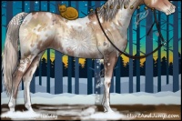 Horse Color:White Spotted Silver Brown Pearl Onyx 