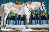 Horse Color:Liver Red Dun Ice Sabino 