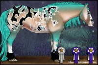 Horse Color:Watercolor Bay Onyx Sabino Appaloosa