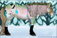 Horse Color:Watercolor Liver Red Onyx Roan Appaloosa