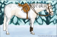 Horse Color:Perlino Tobiano