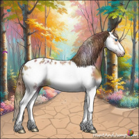 Horse Color:Nacre Chestnut Splash Frame Appaloosa 