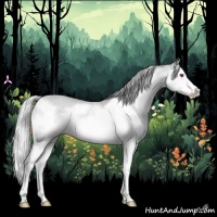 Horse Color:Silver Amber Champagne Chinchilla Splash Frame 