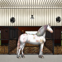 Horse Color:Nacre Watercolor White Spotted Chocolate Palomino Dun Tobiano Rabicano