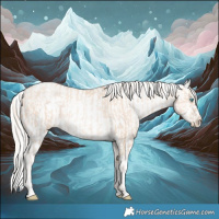 Horse Color:Gold Cream Champagne Pearl  and Midnight Silver Sable Champagne Ice Appaloosa Rabicano 
