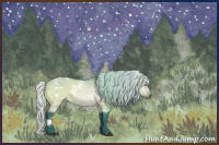 Horse Color:Watercolor White Spotted Silver Brown Chinchilla Dun 