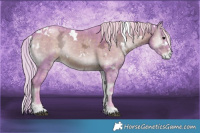 Horse Color:Watercolor White Spotted Silver Brown Ice Onyx 
