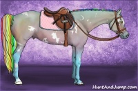 Horse Color:Painted Watercolor White Spotted Brown Dun Sabino 