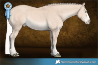 Horse Color:Silver Smoky Creme Splash Rabicano 