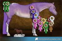 Horse Color:Watercolor Chocolate Bay Dun Tobiano 