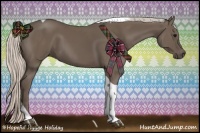 Horse Color:Silver Black Tobiano 