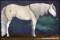 Horse Color:White Spotted Silver Bay Pearl Dun Splash