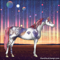 Horse Color:Painted White Spotted Silver Bay Splash 
